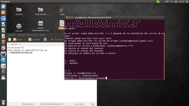 Ejemplo Python [Ubuntu] смотреть онлайн