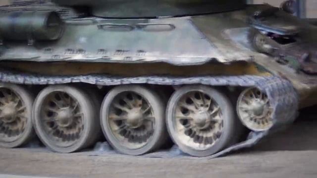 T-34/85 Factory No 183 Trumpeter static kit 1/16 to RC conversion смотреть онлайн