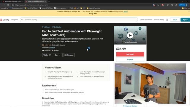 End to End Test Automation with Playwright - JS/TS/Java/C# language bindings смотреть онлайн