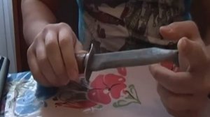 легендарный НР-40! реальный  боевой нож разведчика прошедший ВОВ!