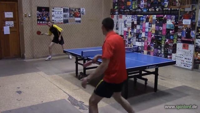 Chopping with soft offensive rubber SPINLORD Marder III max смотреть онлайн