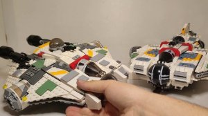 LEGO-сравнение: LEGO Star Wars 75053 & 75357 Звёздный Корабль "Призрак" & Призрак и Фантом 2
