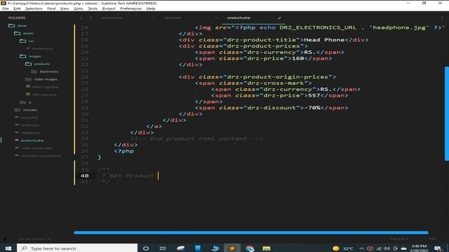 How to Add Dynamic Products on Shopping Website Using HTML CSS and PHP #3 смотреть онлайн
