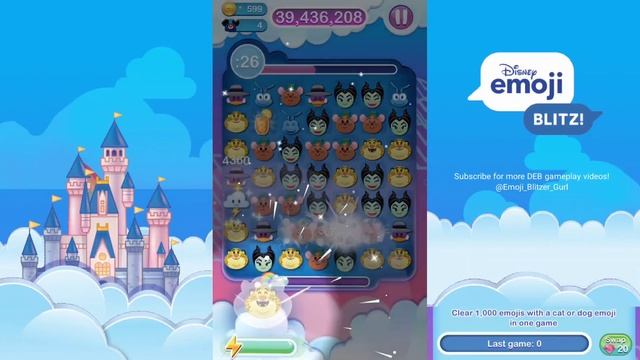 Disney Emoji Blitz Mission - Clear 1000 Emojis with Cat or Dog in One Game смотреть онлайн