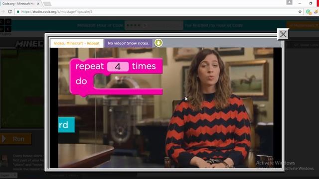 Code.org, The Hour of Code, 'Minecraft' 1 to 7 смотреть онлайн