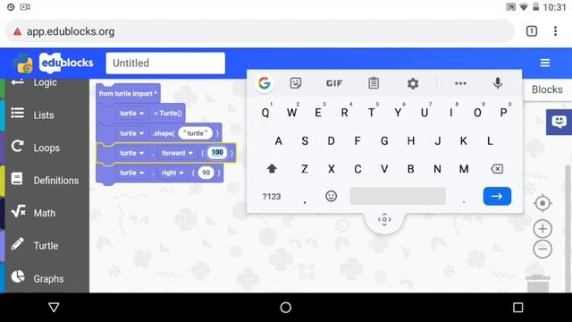 MikaCoding | Fun Python with EduBlocks #1 by ProjectMika - Turtle ? commands to draw a square ? смотреть онлайн