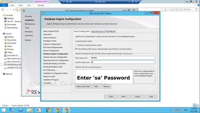 HOW TO INSTALL SQL2012 IN WINDOWS SERVER 2012 R2 #technology смотреть онлайн