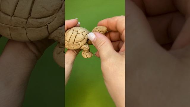 Лепим черепашек из Деревянной Глины Wood Clay смотреть онлайн