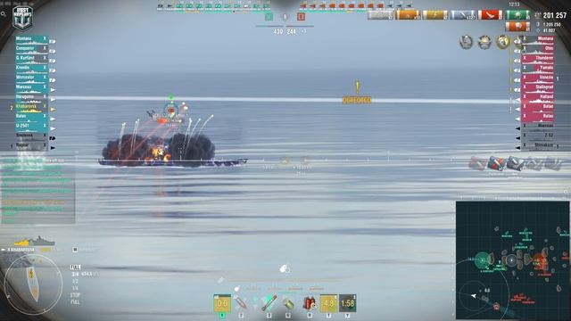 Destroyer Khabarovsk: DAKKA on map North - World of Warships смотреть онлайн