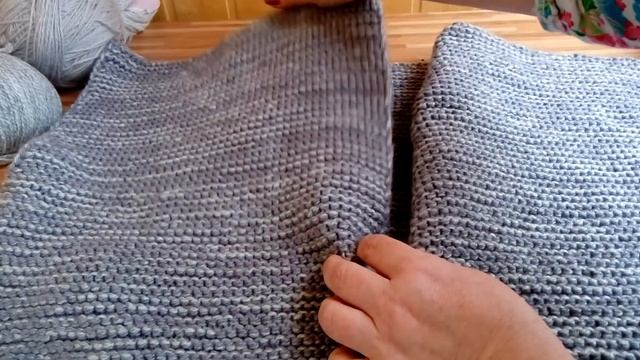 Вяжу полупальто или пальто/ размышляю о вороте/ показываю кота смотреть онлайн