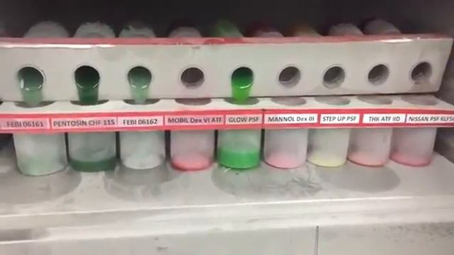 Freezing test of Power Steering hydraulic fluids. -40°C смотреть онлайн