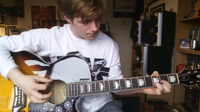 Epiphone EJ-200 semi accoustic guitar demo смотреть онлайн