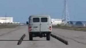 Экстренное торможение "Буханки" УАЗ