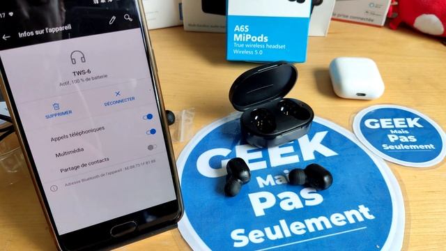 Des écouteurs Bluetooth 5.0 TWS Pas Cher à Moins De 6€ Les A6S