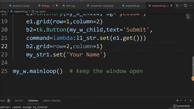 Passing data between child and parent window in Tkinter Toplevel смотреть онлайн
