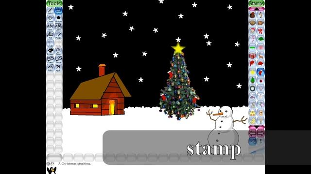 Christmas drawing in tux paint. Christmas special. #roopandraicreation смотреть онлайн