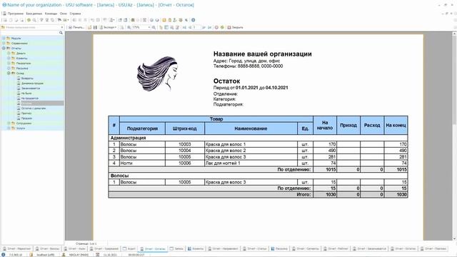 Легкая программа для салона красоты USU