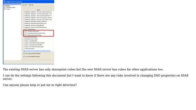 Databases: SQL server 2008 Analysis Services DSO properties смотреть онлайн