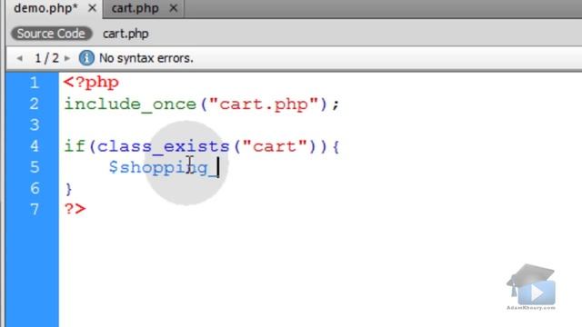 PHP Tutorial - class_exists() Function Object Oriented Programming OOP смотреть онлайн