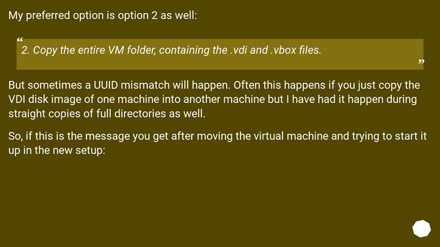 What's the recommended way to move a VirtualBox VM to another computer? смотреть онлайн