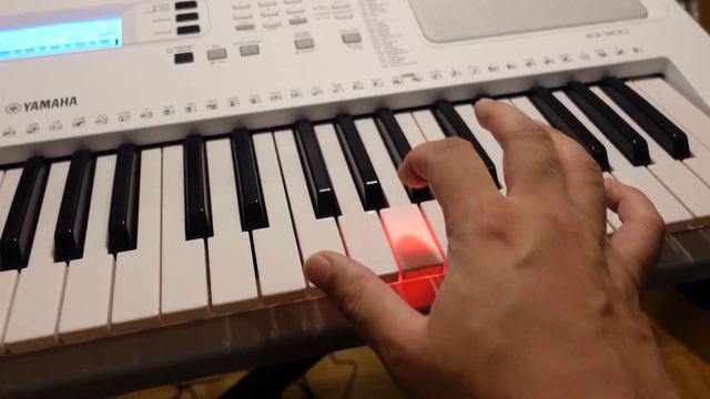 Adult Learner: Digital Piano (EZ300 Lighted Keyboard) Song Lesson #1 (no talking) смотреть онлайн