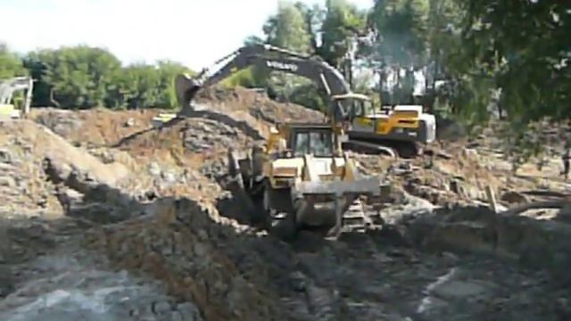 Работа бульдозера и экскаватора смотреть онлайн