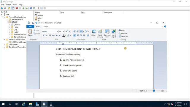Fix! Common DNS Server Errors, Troubleshoot DNS issue, Name Server issue, DNS Repair in Win 2019 смотреть онлайн