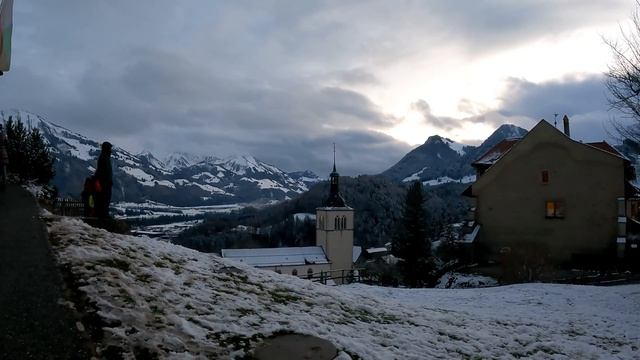 Gruyère - Switzerland - Christmas - Walking Tour 4K #Gruyère #switzerland #christmas #swissvillage