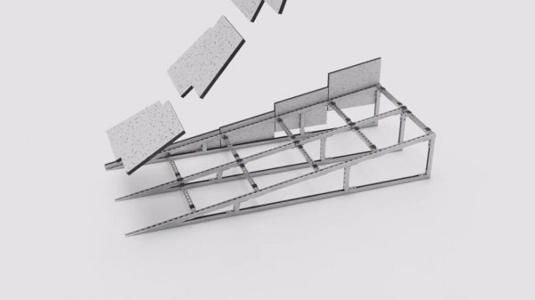Система промышленного индустриального фальшпола TECHNORAPTOR-RFL от СИСТЕМА КМ®️