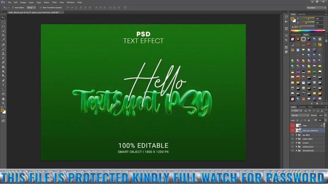3D Text Effect Full Editable In Photoshop PSD File Part 25 | Tutorial How to Edit. смотреть онлайн