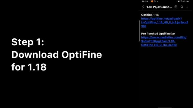 PojavLauncher 1.18.x (+OptiFine) Installation Tutorial and Gameplay смотреть онлайн