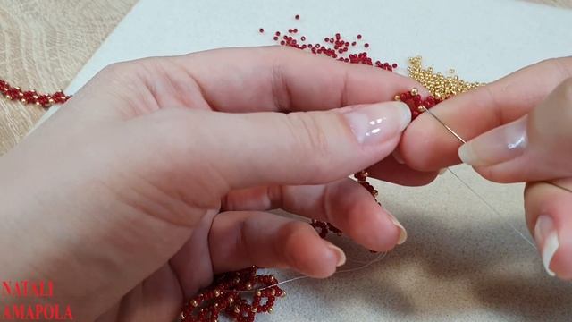 NECKLACE CORNER/DIY necklace/How to make a necklace/Necklace/Колье УГОЛОК из бисера/Из бисера смотреть онлайн