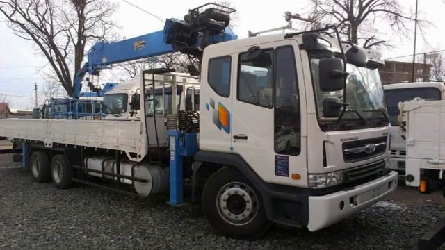 Кму Hiab-190T 19.4м 8т Daewoo Novus 6х4 11,5т 9м / crane manipulator смотреть онлайн