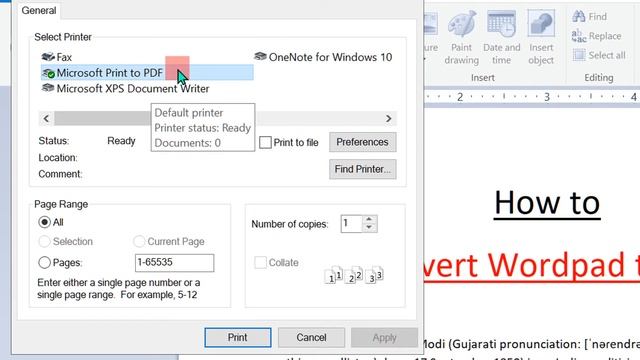 How to Convert WordPad to PDF смотреть онлайн