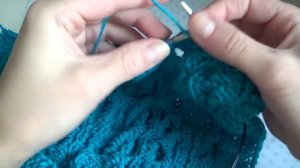 Вяжем детский свитер /безрукавку ( часть 2/ вырез горловины)