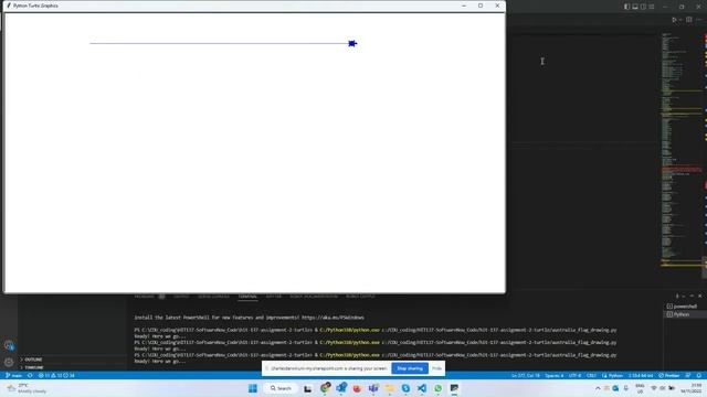Drawing Australia Flag by using python and turtle graphic library смотреть онлайн
