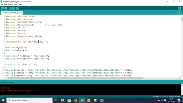 Absensi Online RFID NodeMCU - PHP MYSQL смотреть онлайн