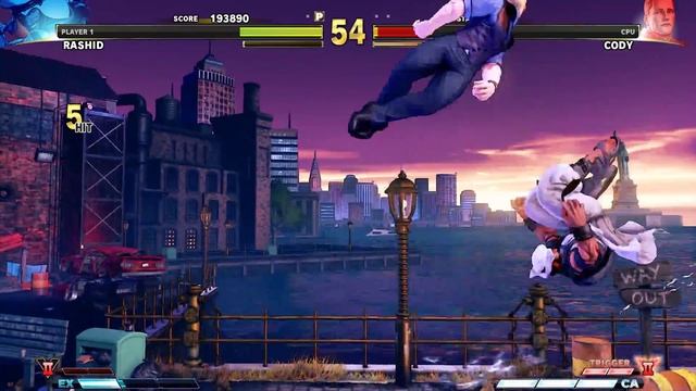 Street Fighter V Arcade Edition - Rashid Arcade Mode (Street Fighter 5 Path) смотреть онлайн