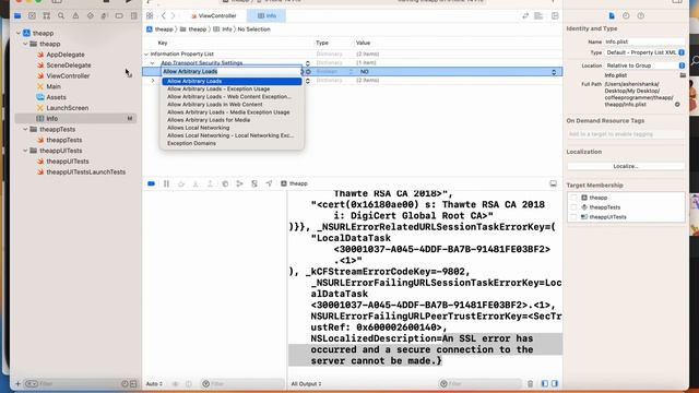 LocalizedDescription= An SSL error has occurred and a secure connection to the server cannot be mad смотреть онлайн