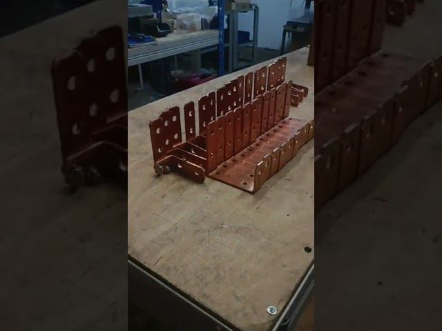 Новые кронштейны из медной шины сечением 4х30 мм смотреть онлайн