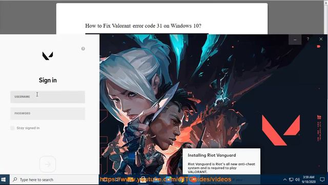 Fix Valorant error code 31 on Windows 10 смотреть онлайн