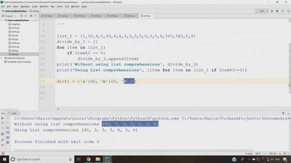 List Comprehension, Dictionary Comprehension And Generator Comprehension | Advanced Python in Hindi
