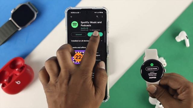 How To Use Spotify on Google Pixel Watch Without Android Phone! смотреть онлайн