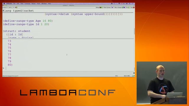 LambdaConf 2015 - Introduction to Typed Racket Mark Farrell смотреть онлайн