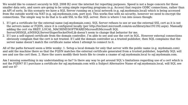 DevOps & SysAdmins: Associate SSL certificate for SQL Server which does not use the FQDN смотреть онлайн