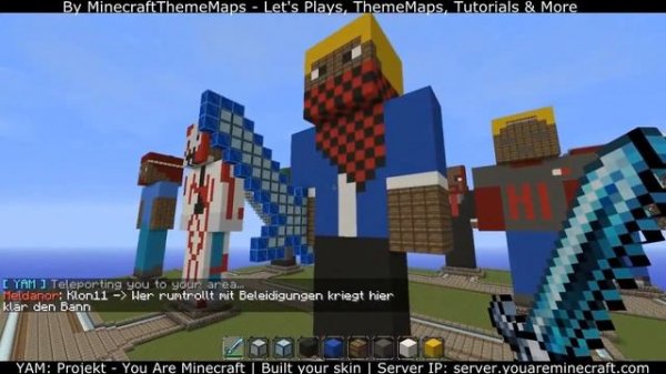 You Are Minecraft - Projekt / Server Vorstellung + Epic Skin Compilation [HD] by MTM