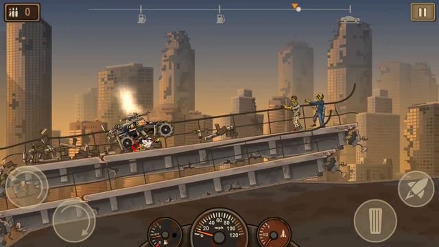 Игра 2 машины в "Earn to Die 2" смотреть онлайн