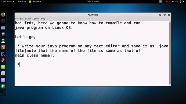 How to compile and run Java program on Linux OS. смотреть онлайн