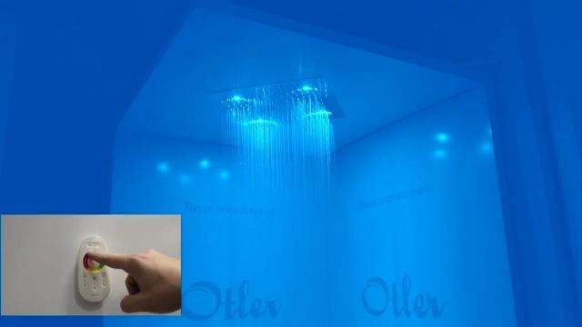 Тропический душ Otler Brilliant квадрат 52 см смотреть онлайн