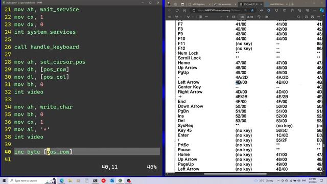Making Snake Boot Sector Game in Assembly (x86) смотреть онлайн